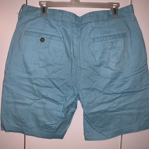 Men’s Size 34 Light Blue Flat Front Shorts - Picture 9 of 13